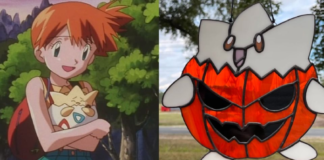 Pokémon Fan's Stained Glass Art Puts Togepi In A Pumpkin For Halloween