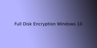 Full Disk Encryption Windows 10