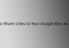 How to Share Links to Your Google Doc as a PDF
