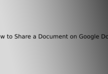 How to Share a Document on Google Docs