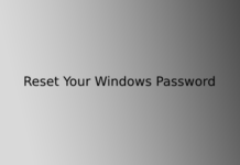 Reset Your Windows Password