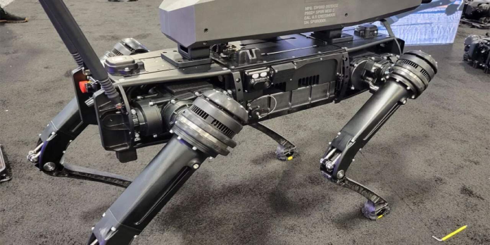 Quadruped robot gets fitted with a precision rifle