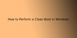 How to Perform a Clean Boot in Windows