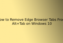 How to Remove Edge Browser Tabs From Alt+Tab on Windows 10