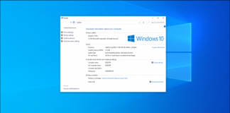 How to Open the Classic “System” Control Panel on Windows 10
