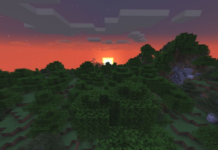 Minecraft Biome Display Shows Sunrise In Three Worlds At Once
