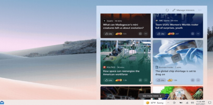 How to Remove Weather and News from Windows 10’s Taskbar
