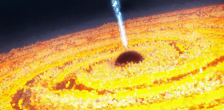 A Minecraft Astronomical Build Shows A Quasar Consuming A Star