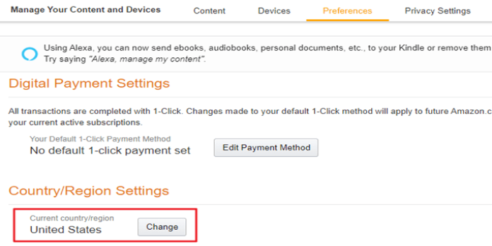 How to Change Your Country on Amazon in Order to Purchase Various Kindle Books