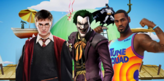 Mockup of a MultiVersus Roster including Harry Potter, The Joker, and LeBron James