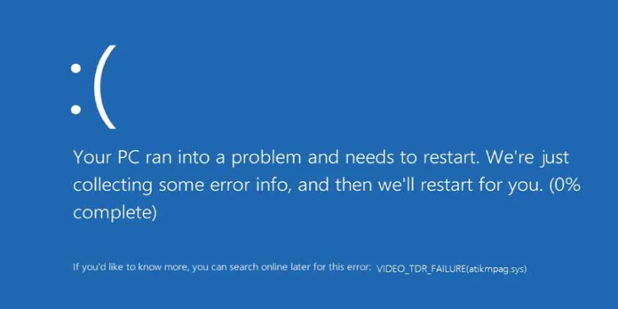How to Fix Windows 10's VIDEO_TDR_TIMEOUT_DETECTED error