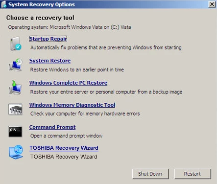 How to install TOSHIBA Recovery Wizard Tool