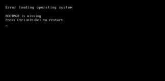 Error loading operating system: Fix for Windows XP, Vista, 7