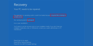 winload.efi missing or corrupt: Fix for Windows 7, 8