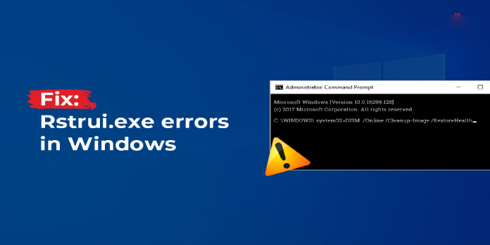 rstrui.exe not recognized: Fix for Windows