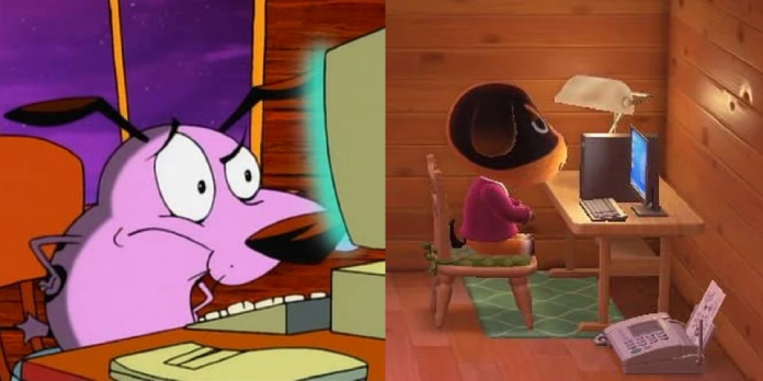 The Cowardly Dog's House is braved by an Animal Crossing player