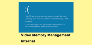 0x0000010E (VIDEO MEMORY MANAGEMENT INTERNAL) – Fix for Windows