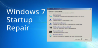 Startup Repair just hangs at startup in Windows 7