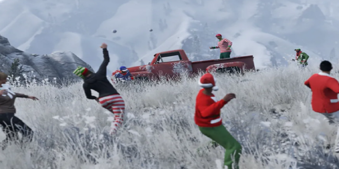 The Grand Theft Auto Online Snowball Fight Ends In Perfectly Timed Disaster