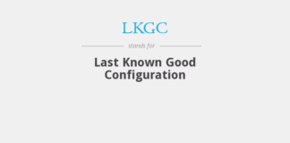 Last Known Good Configuration
