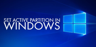 How to Set a Partition as Active