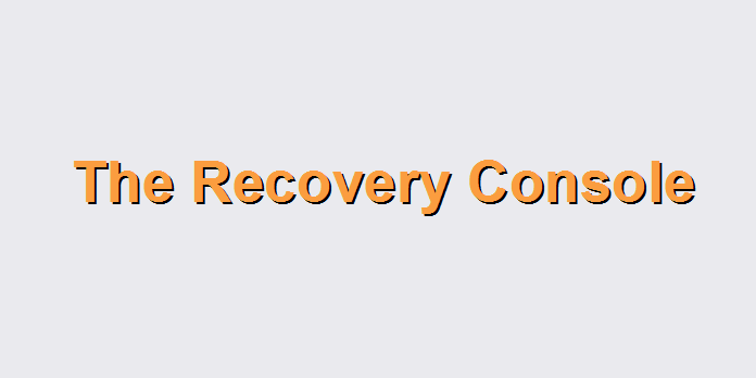 Recovery Console Infinite Loop: Fix for Windows Vista, 7, 8, 8.1