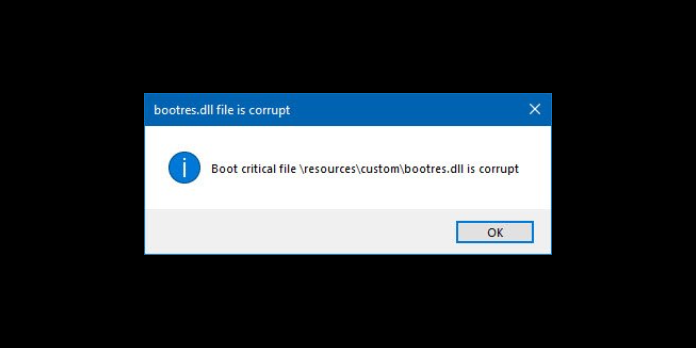 Boot critical file is corrupt: Fix for Windows Vista, 7, 8, 8.1