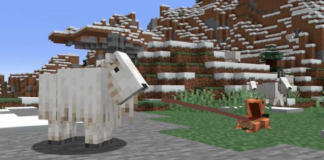 A player discovers that Minecraft's frogs can eat goats
