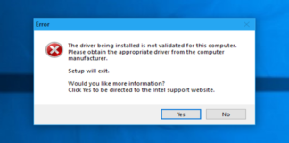 Fix “The driver being installed is not validated for this computer” Intel graphics error
