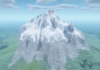 In Survival Mode, a Minecraft team creates a massive custom mountain