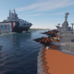 A Minecraft User Constructs An Epic Battle Using Massive Tanks