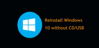 How to Reinstall Windows 10 Without CD