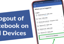 How to Log Out Of A Facebook Account On All Devices