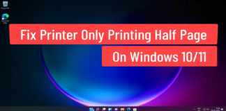 Printer Only Prints Half the Page? Here’s How to Solve This