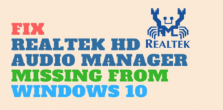 Realtek Hd Audio Manager Is Missing