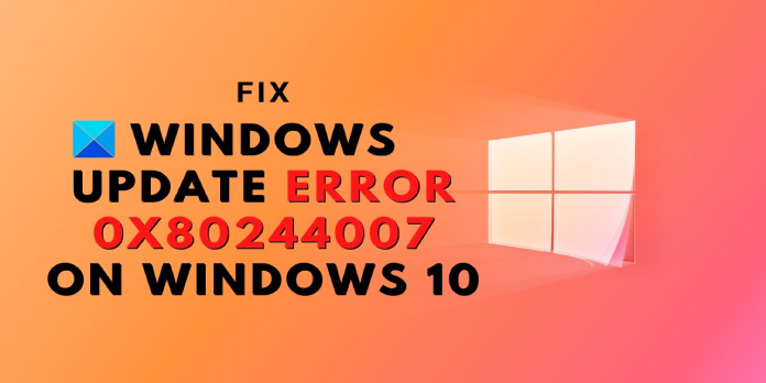 How to: Fix Windows Update Error 0x80244007 With These Solutions