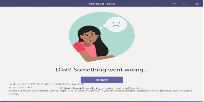 How to: Fix the Microsoft Teams Error Code 4c7
