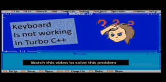 How to: Fix Keyboard Not Working in Turbo C