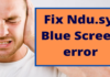 How to: Fix Ndu.sys Bsod Error in Windows 10