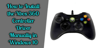Install Afterglow Xbox 360 controller driver on Windows 10