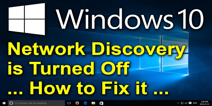 Windows 10 Network Discovery Won’t Stay on