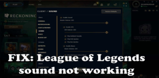 How to: Fix League of Legends Sound Not Working