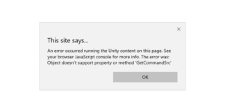How to: Fix Error Occurred Running the Unity Content on Chrome Page