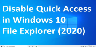 How to: Disable Quick Access in Windows 10 in Just One Minute