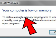 Quick Fix Low Memory Warning in Windows 10