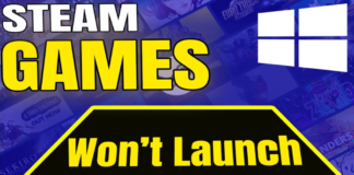 Steam Games Won’t Launch in Windows 10