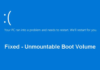 How to: Fix: Unmountable Boot Volume Error in Windows 10