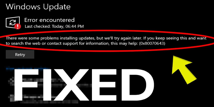 How to: Fix There Were Some Problems Installing Updates