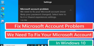 You Need to Fix Your Microsoft Account on Windows 10