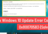 How to: Fix Windows 10 Update Error 0x800705b3
